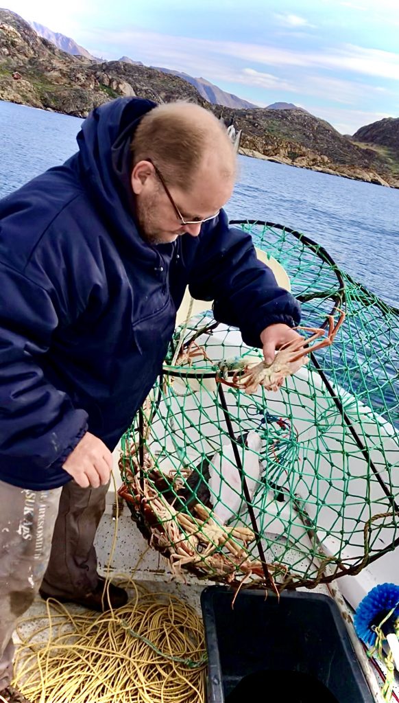 Catching Snow Crabs in Greenland